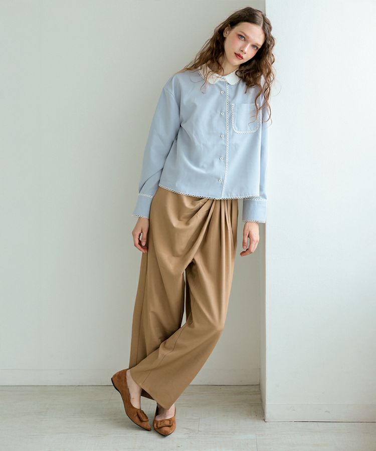 【裾上げ済み・注意事項あり】 deres drape pants ドレープパンツ 裾上げ済み・注意事項あり】 deres drape pants ドレープパンツ