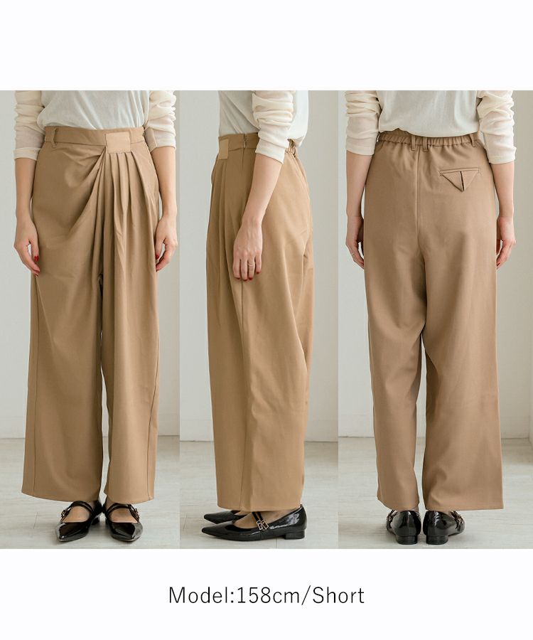 新品✨deres ドレープパンツdrape pants Sophia ネイビー 新品✨deres ドレープパンツdrape pants Sophia ネイビー