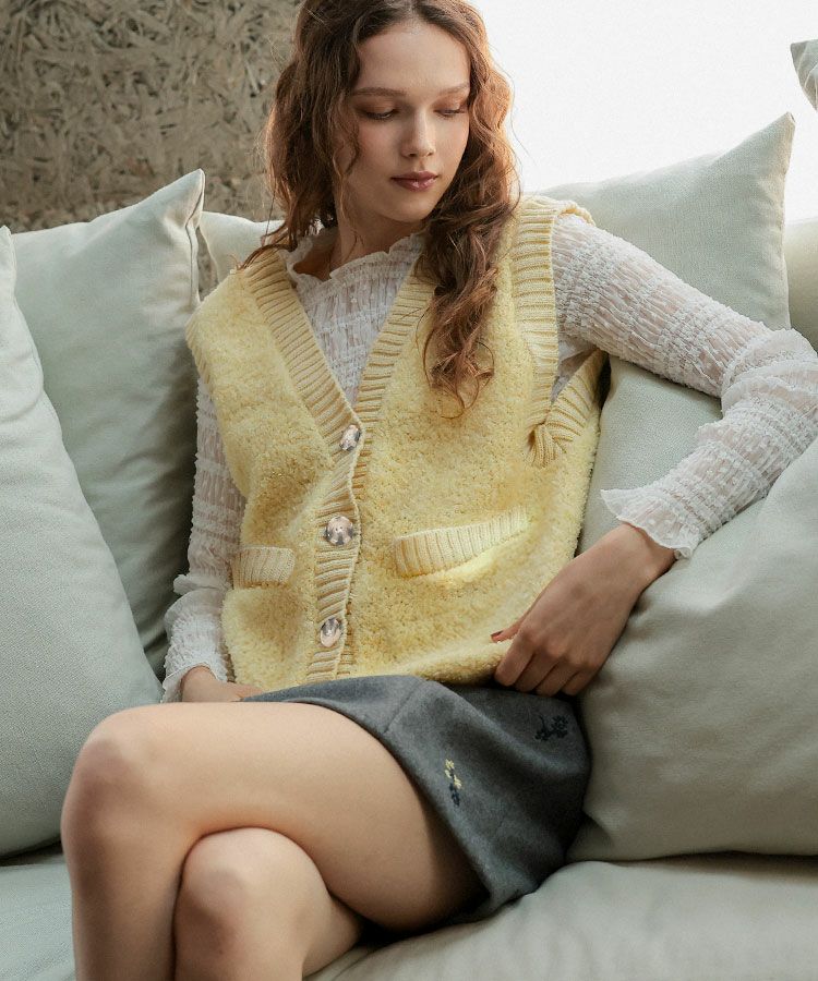 プードルニットベスト