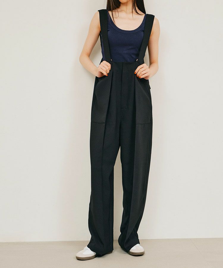 ワイドストラップサロペット