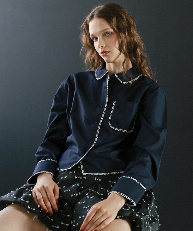 プティスカラップレースブラウス メール便