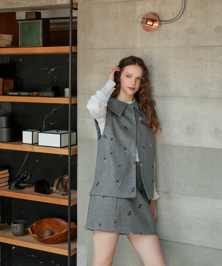 ◉新品◉DONOBAN ドノバン　フローレットジレ　ブラック Donoban】フローレットジレ | ドノバン(DONOBAN) | マルイウェブ