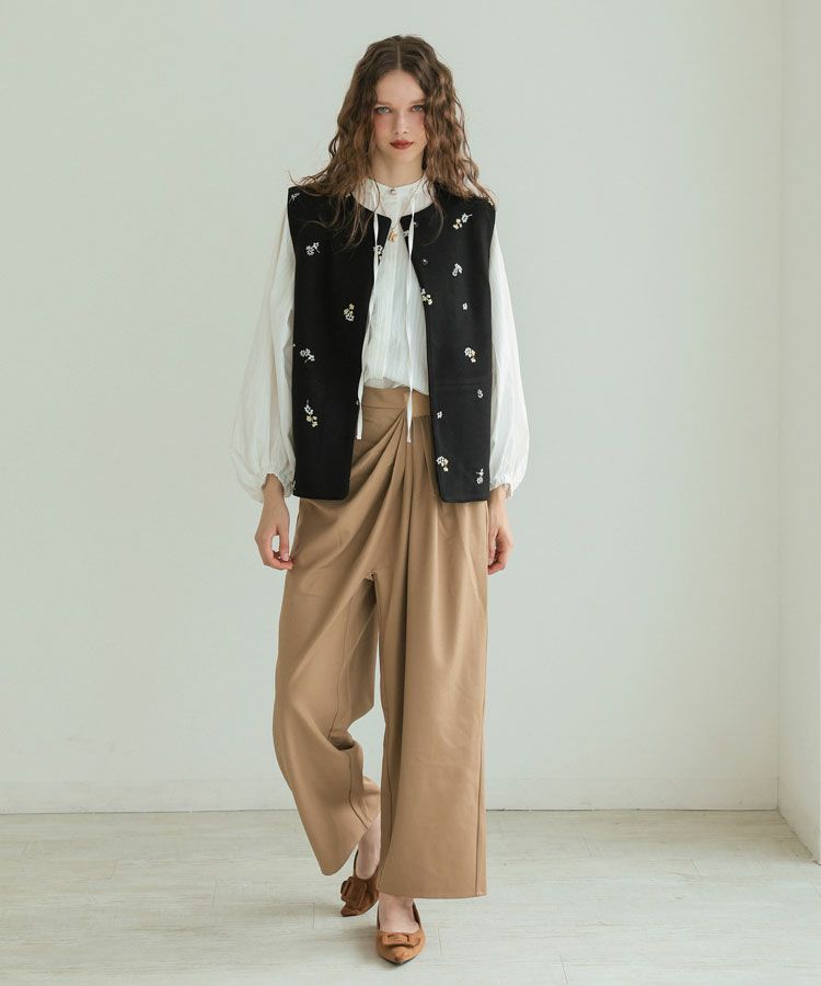 ◉新品◉DONOBAN ドノバン　フローレットジレ　ブラック フローレットジレ