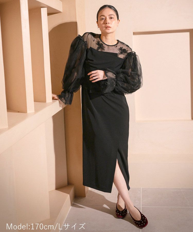 draped bustier flocky dress