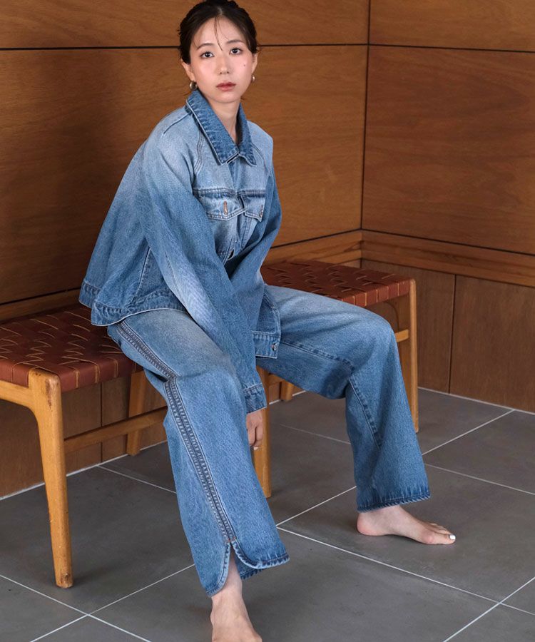 フレアデニムジャケット[C]