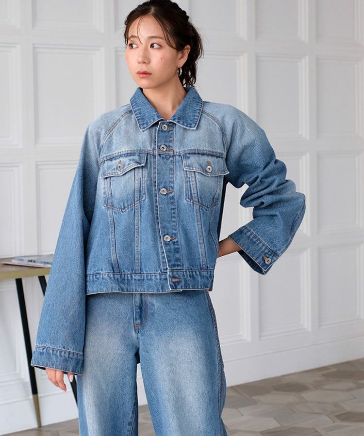 ✨美品　シーニュ　フレアデニムジャケット　cia ✨美品 シーニュ フレアデニムジャケット cia