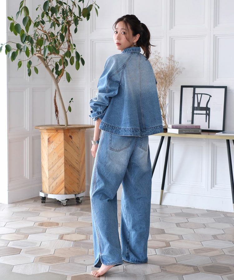 フレアデニムジャケット[C]