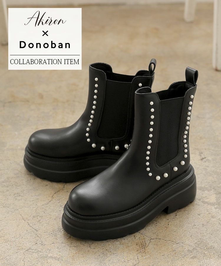 Akiron x Donoban パールサイドゴアブーツ ブラック 000000006177-01-l.jpg?t=