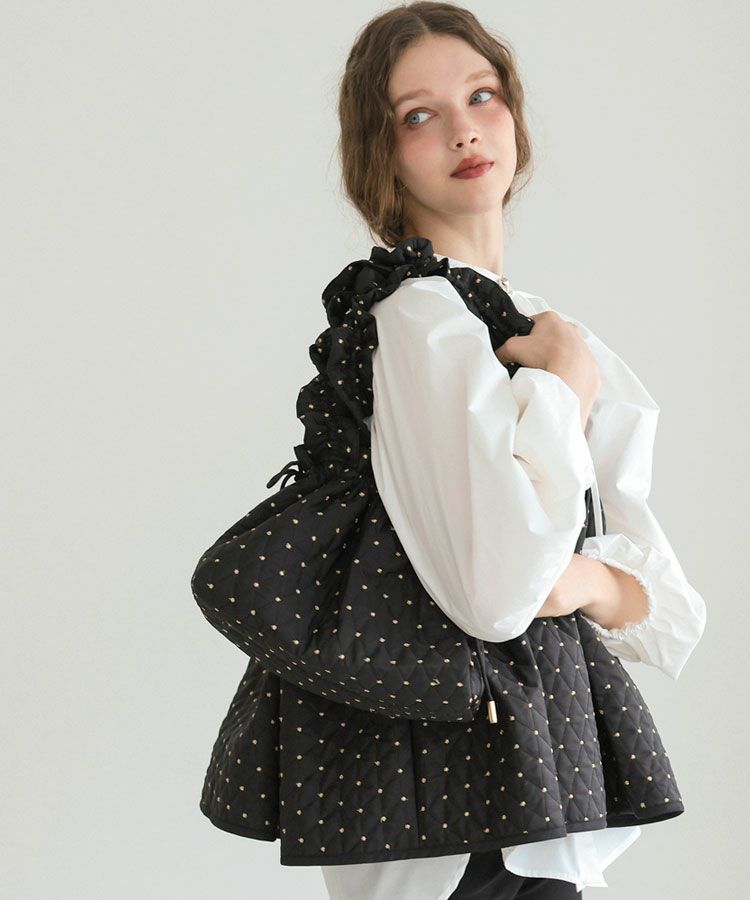 【新品・未使用】メゾンドドルチェ　キルティング　ポンチョ　ブラック 2025年最新】maison de dolce ポンチョの人気アイテム - メルカリ