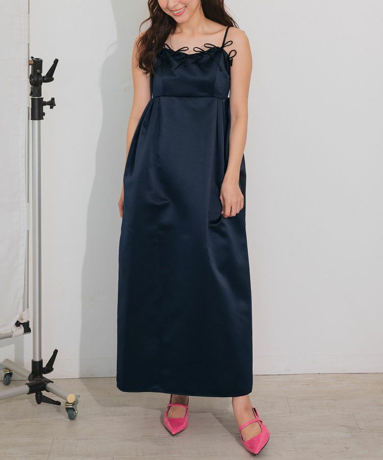 ribbons puffy volume dress[8FS]