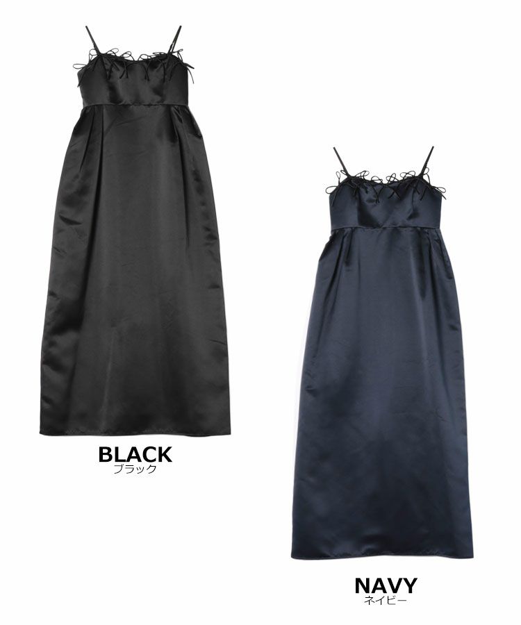 ribbons puffy volume dress[8FS]