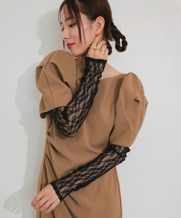 サイドベルトワイドパンツ[C]