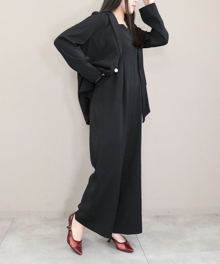 jacket and all-in-one setup dress