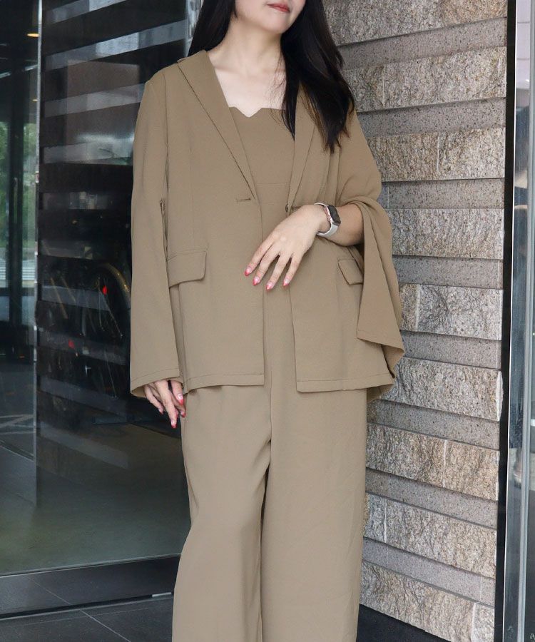 jacket and all-in-one setup dress