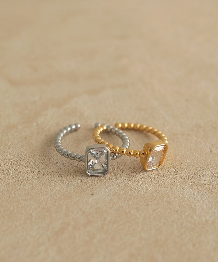 スクエアストーンリング