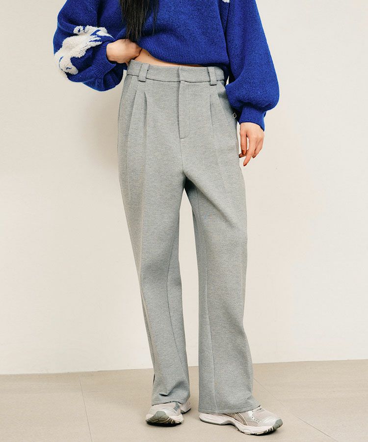 ジャージー×フリースパンツ