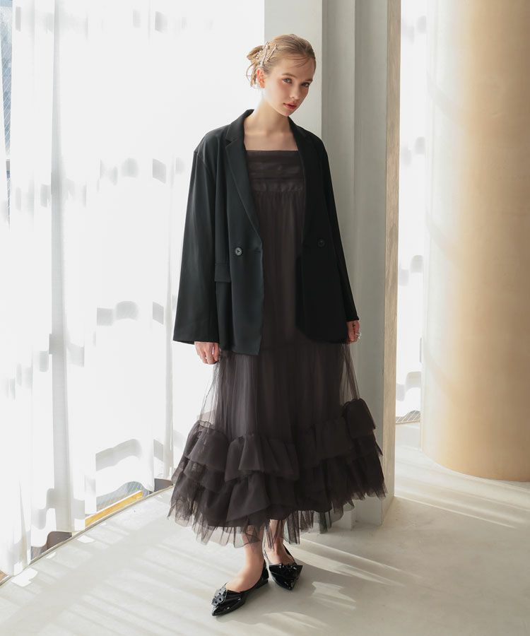 【andresd】volume tulle jacket set dress volume tulle jacket set dress | ANDRESD